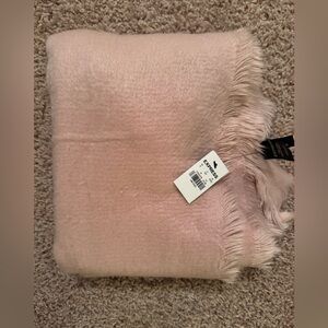 Express Blush Pink Fringed Scarf